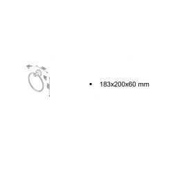 Κρίκος Φ18,3 εκ. Geesa Nemox 6504 Χρωμέ